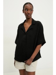 βαμβακερό πουκάμισο answear lab χρώμα: μαύρο 100% βαμβάκι