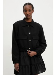 μπουφάν answear lab χρώμα: μαύρο 77% πολυεστέρας, 19% ρεγιόν, 4% ελαστάν