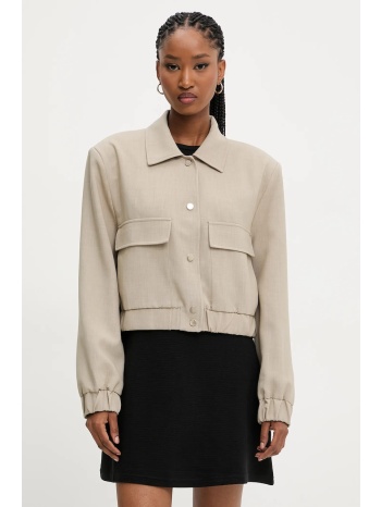 μπουφάν answear lab χρώμα μπεζ 77% πολυεστέρας, 19%