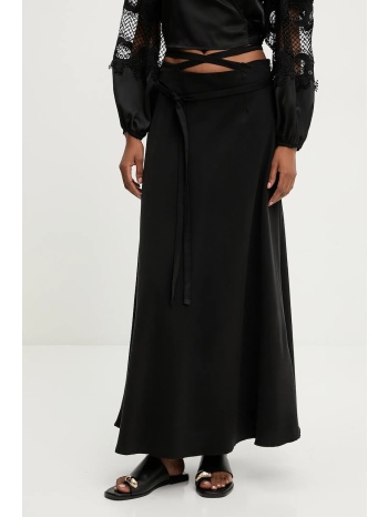 φούστα answear lab χρώμα μαύρο 87% βισκόζη, 13% πολυεστέρας