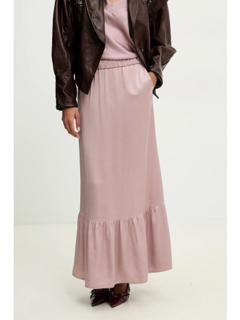 φούστα answear lab χρώμα ροζ 100% βισκόζη