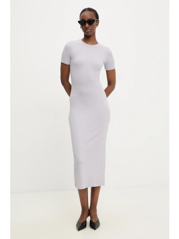 φόρεμα answear lab χρώμα μοβ 47% βαμβάκι, 47% βισκόζη, 6%