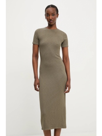φόρεμα answear lab χρώμα πράσινο 47% βαμβάκι, 47% βισκόζη