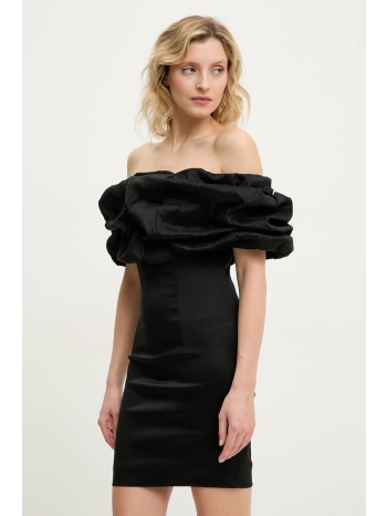 φόρεμα answear lab χρώμα μαύρο 100% πολυεστέρας