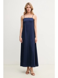 φόρεμα marella emme by marella χρώμα: ναυτικό μπλε, 2515221112200 100% πολυεστέρας