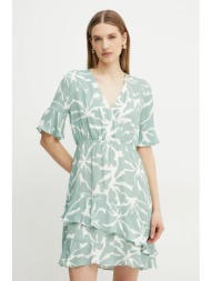 φόρεμα fracomina χρώμα: πράσινο, fr25sd1012w428k9 100% βισκόζη
