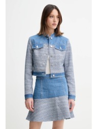 μπουφάν guess elsie χρώμα: μπλε, w5gl23 wh610 κύριο υλικό: 60% βαμβάκι, 38% πολυεστέρας, 1% μεταλλικ