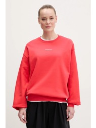 βαμβακερή μπλούζα peak performance γυναικεία, χρώμα: κόκκινο, g80274 100% βαμβάκι