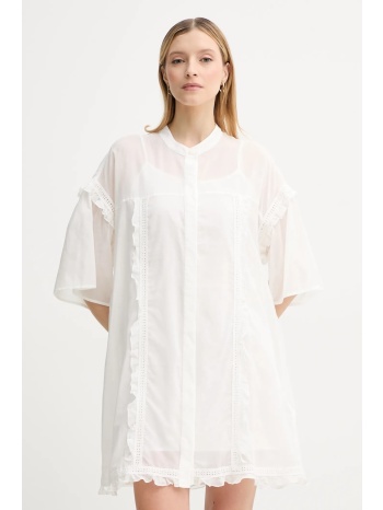 φόρεμα από συνδιασμό μεταξιού isabelle blanche χρώμα