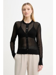 πλεκτή ζακέτα aeron constant χρώμα: μαύρο, pu237572 85% βισκόζη, 15% πολυαμίδιο