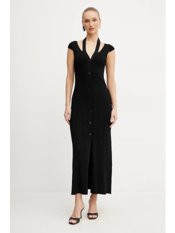 φόρεμα max&co. χρώμα μαύρο, 2518321022200 56% βισκόζη, 43%