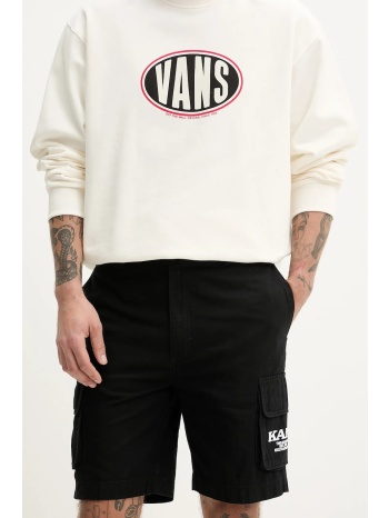 βαμβακερό σορτσάκι karl kani χρώμα μαύρο, 6012261 100%