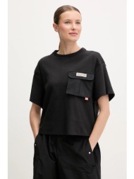 μπλουζάκι columbia cove beach χρώμα: μαύρο, 2121801 73% βαμβάκι, 27% πολυεστέρας