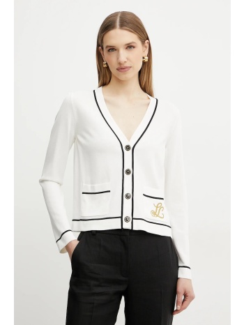 πλεκτή ζακέτα luisa spagnoli χρώμα μπεζ, 100003 65%