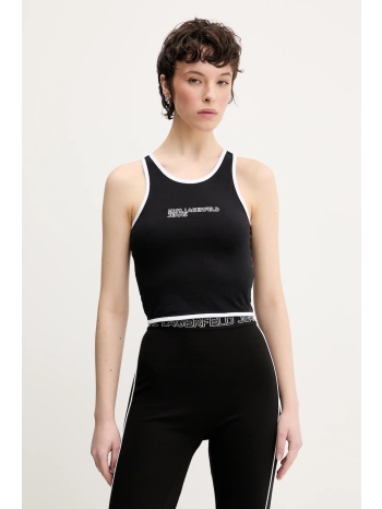 top karl lagerfeld jeans χρώμα μαύρο, a2w17024 95%