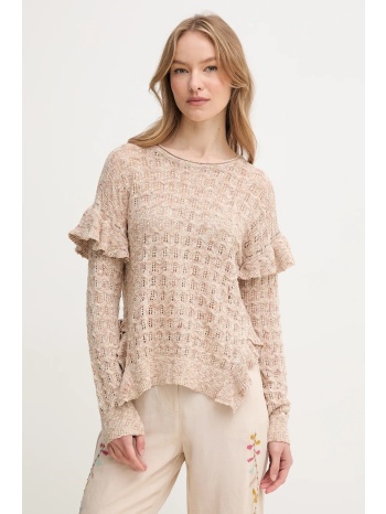 πουλόβερ από λινό μείγμα hoss intropia γυναικείο, χρώμα