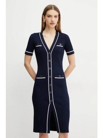 φόρεμα luisa spagnoli χρώμα ναυτικό μπλε, 100004 65%