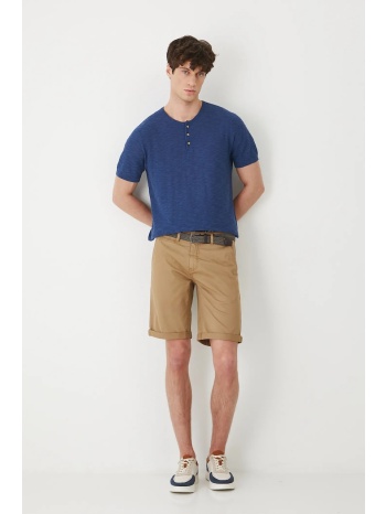 σορτς medicine χρώμα μπεζ κύριο υλικό 98% βαμβάκι, 2%