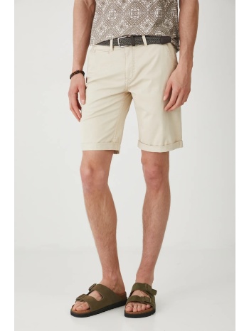 σορτς medicine χρώμα μπεζ κύριο υλικό 98% βαμβάκι, 2%