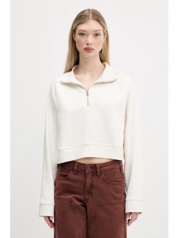 βαμβακερή μπλούζα hugo blue γυναικεία, χρώμα άσπρο