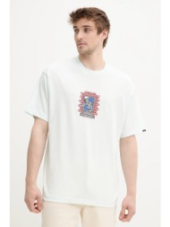 βαμβακερό μπλουζάκι vans ανδρικό, χρώμα: πράσινο, vn000nhurne1 100% βαμβάκι