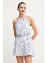 λινό ολόσωμο pepe jeans denia χρώμα: άσπρο, pl230523 κύριο υλικό: 55% λινό, 45% βαμβάκι
φόδρα: 100% 