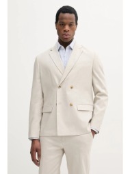 σακάκι calvin klein χρώμα: μπεζ, k10k114481 κύριο υλικό: 51% lyocell, 47% λινό, 2% ελαστάν
φόδρα: 10