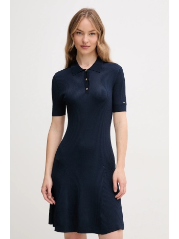 φόρεμα tommy hilfiger χρώμα ναυτικό μπλε, ww0ww45512 κύριο