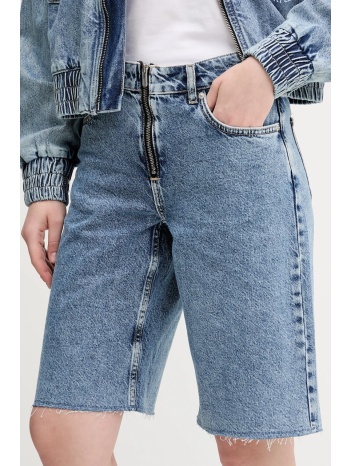 τζιν σορτς karl lagerfeld jeans χρώμα μπλε, a2w10042 100%