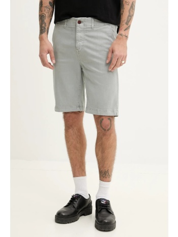 σορτς superdry χρώμα γκρι, m7110397a-e4a κύριο υλικό 98%