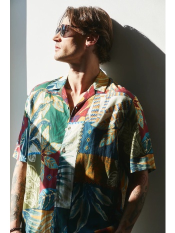 πουκάμισο με μείγμα από λινό medicine ανδρικό, χρώμα