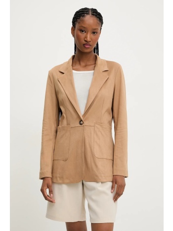 σακάκι answear lab χρώμα μπεζ 95% πολυεστέρας, 5% ελαστάν