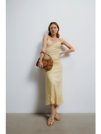 φόρεμα answear lab χρώμα κίτρινο 70% βισκόζη, 30%
