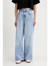 τζιν παντελόνι tommy jeans χρώμα: μπλε, dw0dw20615 κύριο υλικό: 81% βαμβάκι, 18% lyocell, 1% ελαστάν