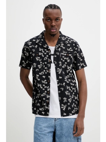 πουκάμισο με μείγμα από λινό superdry ανδρικό, χρώμα