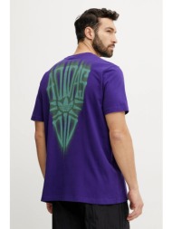 βαμβακερό μπλουζάκι adidas originals skeleton back tee ανδρικό, χρώμα: μοβ, ji5929 100% βαμβάκι