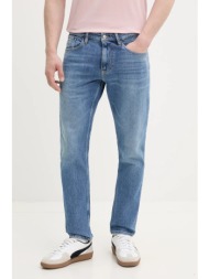 τζιν παντελόνι tommy jeans χρώμα: μπλε, dm0dm20987 99% βαμβάκι, 1% ελαστάν