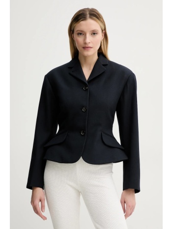 μάλλινο σακάκι bally χρώμα ναυτικό μπλε, wou088 κύριο