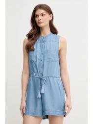 ολόσωμη φόρμα pepe jeans edmees χρώμα: μπλε, pl230524 100% lyocell