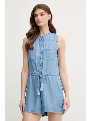 ολόσωμη φόρμα pepe jeans edmees χρώμα μπλε, pl230524 100%
