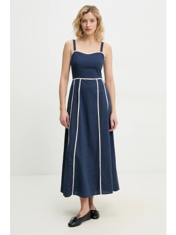 φόρεμα answear lab χρώμα μπλε κύριο υλικό 92% ρεγιόν, 8%