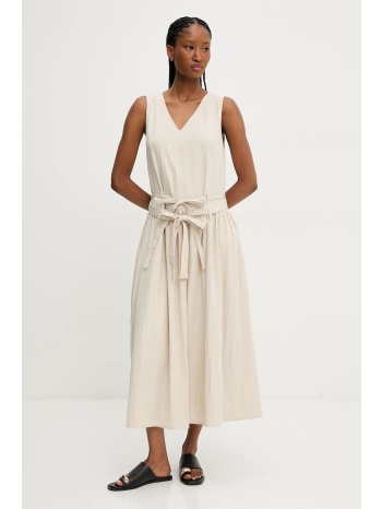 φόρεμα answear lab χρώμα μπεζ 70% βισκόζη, 30% πολυαμίδιο