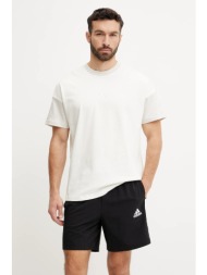 βαμβακερό μπλουζάκι adidas all szn cb colorblock ανδρικό, χρώμα: μπεζ, jj3679 100% βαμβάκι