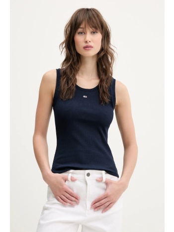 top tommy jeans χρώμα ναυτικό μπλε, dw0dw20673 95%