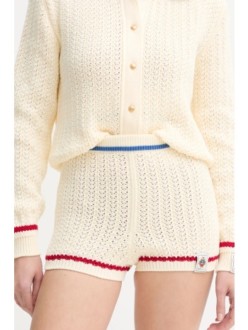 βαμβακερό σορτσάκι bally χρώμα μπεζ, wkn09p 100% βαμβάκι
