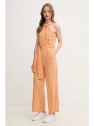 βαμβακερή φόρμα pepe jeans edith χρώμα: πορτοκαλί, pl230514 100% βαμβάκι