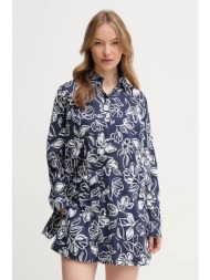 σετ βαμβακερό lauren ralph lauren γυναικείο, χρώμα: ναυτικό μπλε, 20527279 100% βαμβάκι