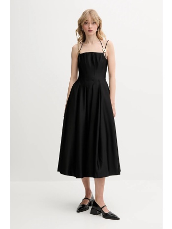 φόρεμα stine goya χρώμα μαύρο, sg-ss25-d092-2349 κύριο