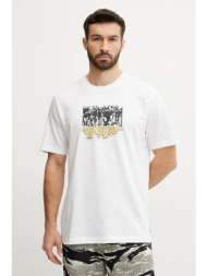 μπλουζάκι adidas originals q12 ts crowd χρώμα: άσπρο, jp2668 100% βαμβάκι