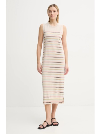 φόρεμα ps paul smith χρώμα μπεζ, w2r.563n.p31304 98%